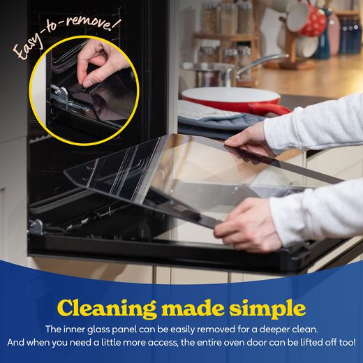 Russell Hobbs RHFEO7004B/02 Built In Electric Single Oven - Black - Annotation - cleaning made simple shot