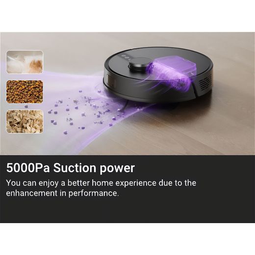 Eureka N6 plus Robotic Vacuum Cleaner - Black - Annotation - power shot