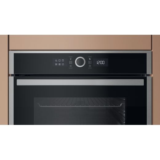 Hotpoint HOI4S8HM0XUK Electric Single Oven Stainless Steel - Control panel shot