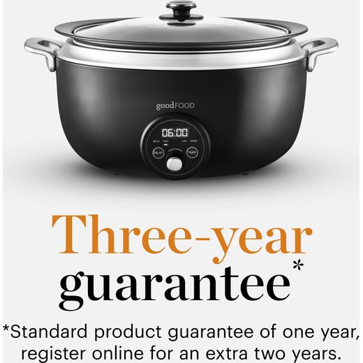 Tower GF16011 Slow Cooker Stainless Steel / Black - Annotation - 3yr Guarantee shot