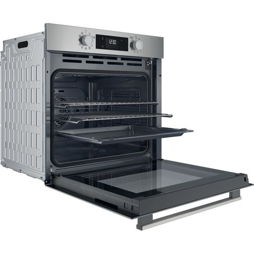 Hotpoint HO 278P X UK Electric Single Oven Black - Right perpsective shot