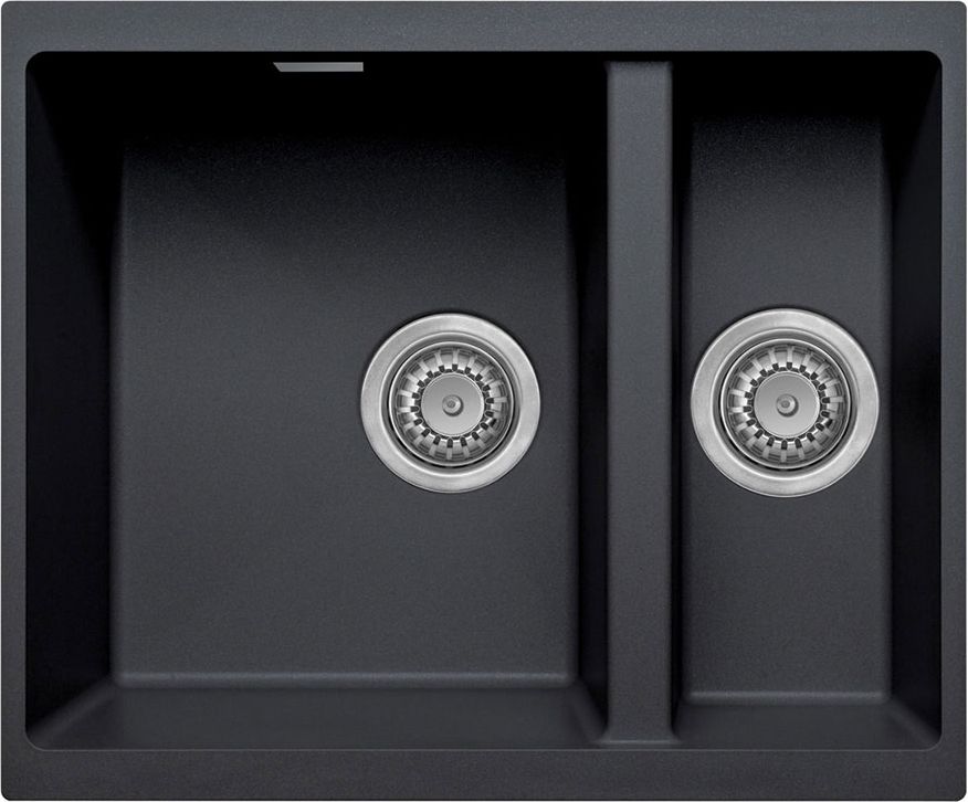 Harlyn - Sennen - 1.5 Inset Kitchen Sink - Granite - Black