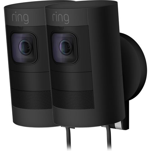 Ring Spotlight Cam Wired Network Surveillance Cam Full HD 1080p - Black