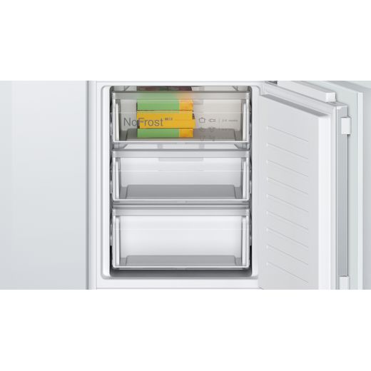 Bosch Integrated Fridge Freezer - White - Close up freezer shot
