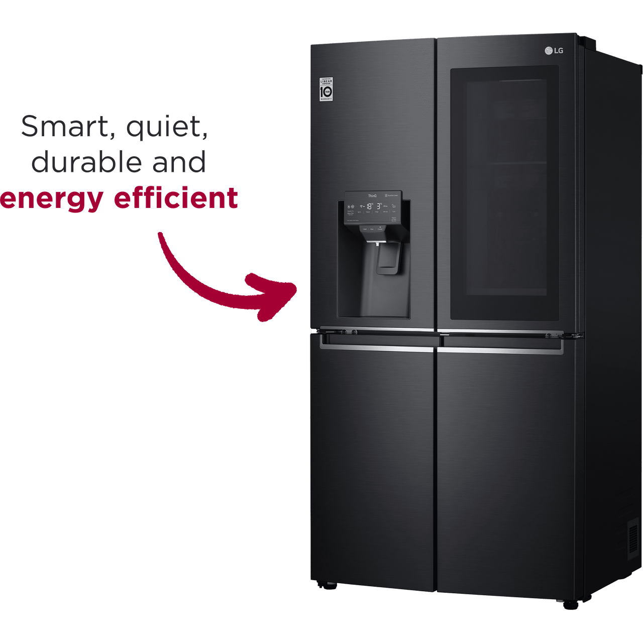 LG GMX945MC9F InstaView™ DoorinDoor™ 91cm Frost Free American Fridge