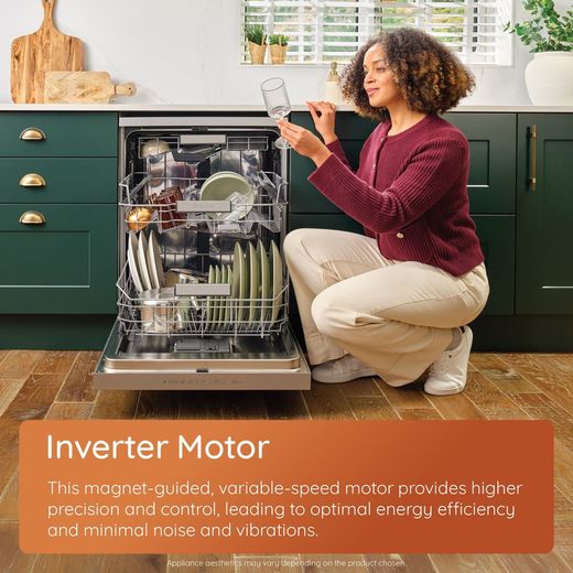 Hotpoint Standard Dishwasher - Black  - Annotation - invert motor shot