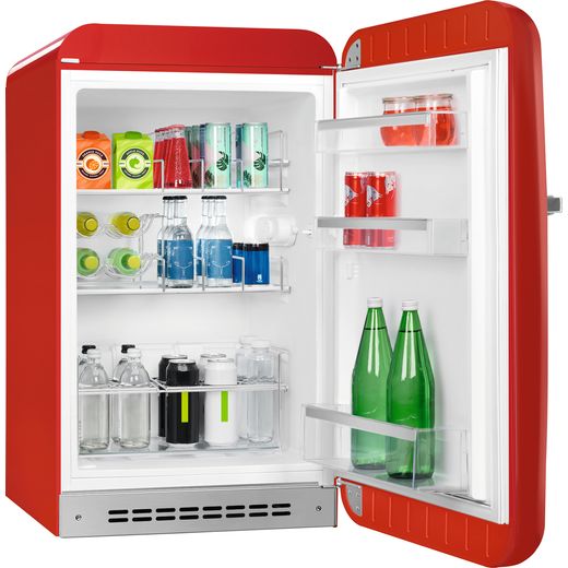 Smeg Right Hand Hinge Home Bar FAB10HRRD5 Fridge - Red