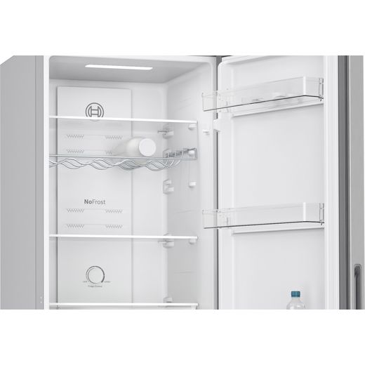 Bosch Series 2 50/50 Frost Free Fridge Freezer - Stainless Steel Effect - Close up inside shot