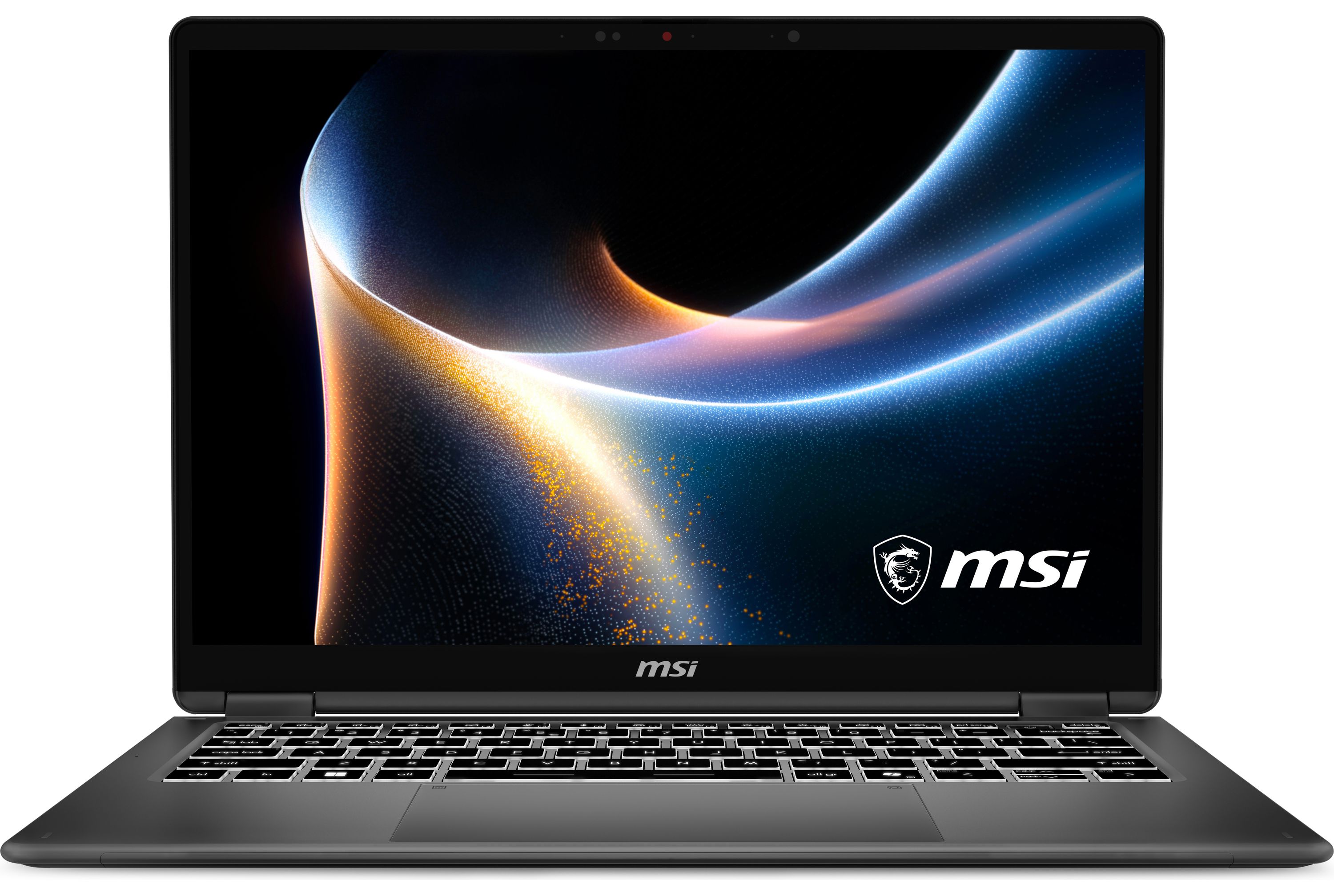 MSI Prestige 14 Flip AI+ - Gaming Laptop - Intel Core Ultra 7 - 14-inch - 1TB SSD - Platinum Grey