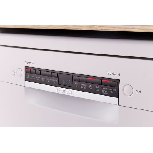 Bosch Series 4 Standard Dishwasher - White - Control panel