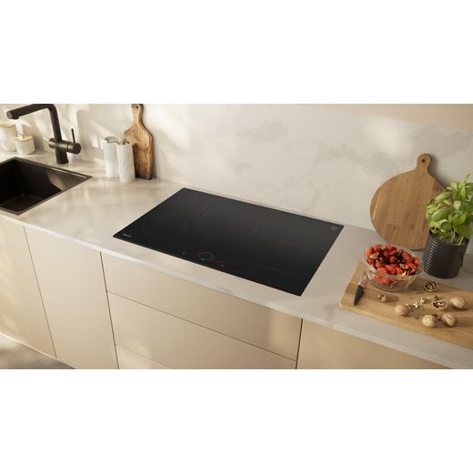 NEFF T58FHW1L0 80cm Induction Hob - Black - Hob in kitchen counter shot