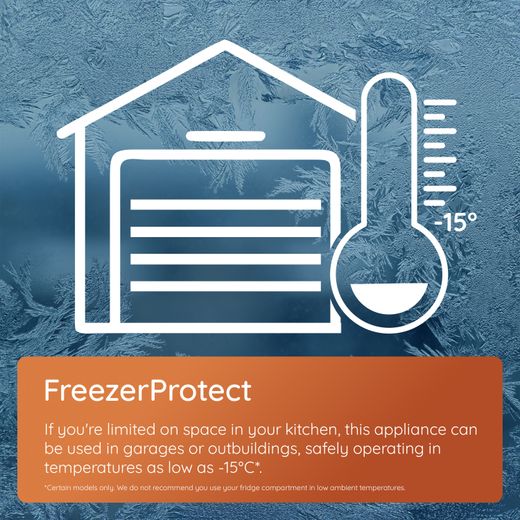 Hotpoint HPKH 1261 W5UK 182cm High 50/50 Frost Free Fridge Freezer - White - Annotation - FreezerProtect