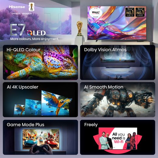 Hisense 55" 4K Ultra HD QLED Smart Freely TV [2026] - Annotation - Features