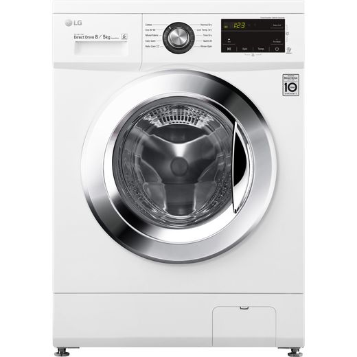 LG FWMT85WE 8Kg / 5Kg Washer Dryer with 1400 rpm - White - E Rated