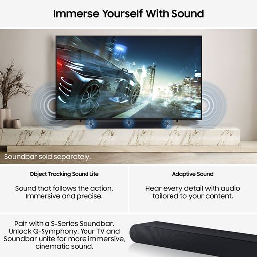 Samsung Q6F 65" 4K Ultra HD QLED Smart TV [2025] - Annotation - Cinematic sound