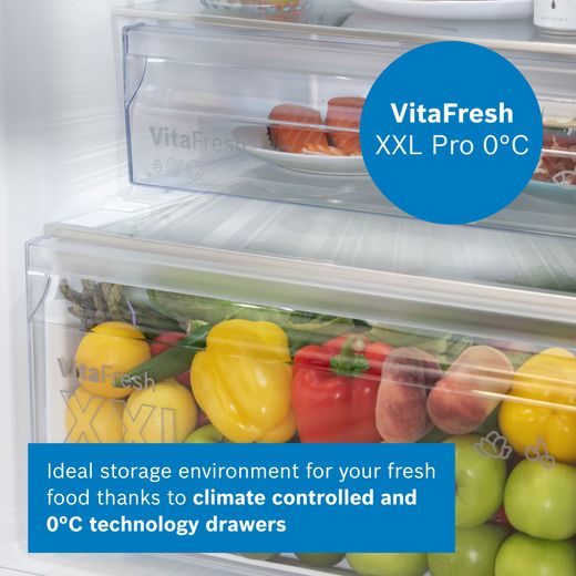 Bosch Series 4 70/30 Frost Free Fridge Freezer - White  - Annotation - Vita fresh shot