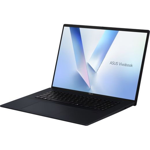 Asus Vivobook 18 18" Laptop - AMD Ryzen™ AI 5, 1TB SSD, 16 GB RAM - Blue - Left perpsective shot