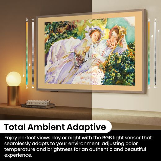 Hisense S7NQ Canvas 65" 4K Ultra HD QLED Smart Freely TV - Annotation - Ambient adaptive shot