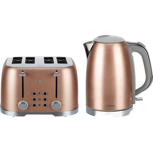 Tower Glitz AOBUNDLE007 Kettle And Toaster Set - Pink