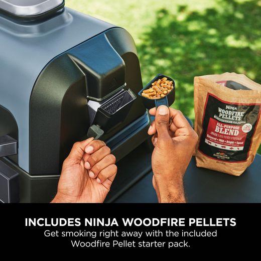 Ninja OG901UKBK1 Outdoor Oven Black / Gold - Annotation - Woodfire pellets