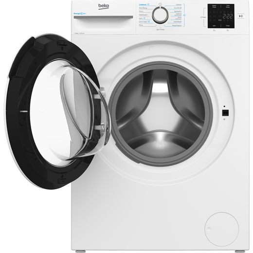 Beko b300 B3W31041W 10kg Washing Machine with 1400 rpm - White - Door open