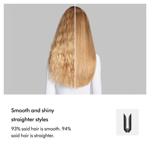 Dyson Airwrap Co-anda 2x™ Straight & Wavy 176937-01 Hair Straighteners - Gold/Red - Annotation - Smooth and shiny
