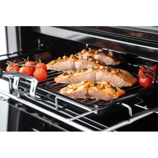 Rangemaster Classic 60 Electric Cooker with Induction Hob - Black / Chrome
