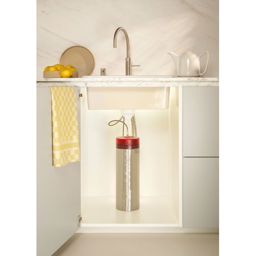 Quooker FXRCHRBUN1 Boiling Water Tap Chrome - Water tank under sink shot