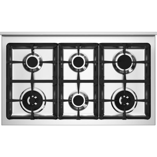 Bertazzoni Master Series Dual Fuel Range Cooker - Matt Black - Top view