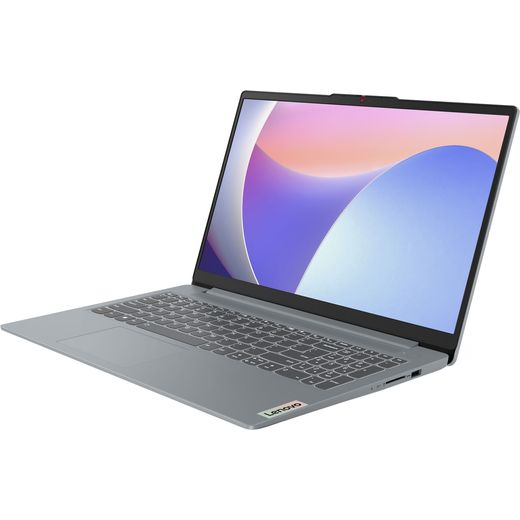Lenovo IdeaPad Slim 3 15.6" Laptop - Intel® Core™ i5, 512GB SSD, 8 GB RAM - Grey - Left perpsective shot