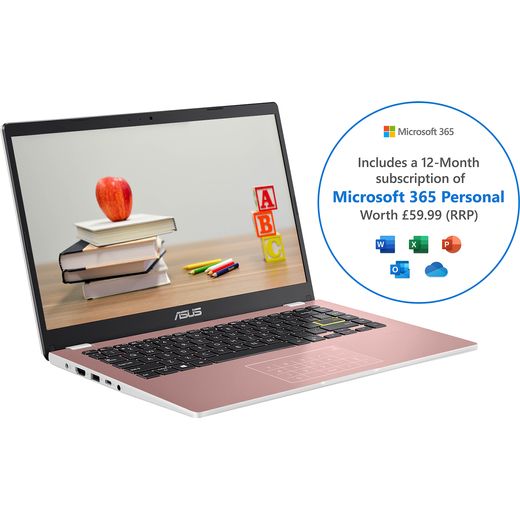 Asus E410MA 14" Laptop - Rose Pink