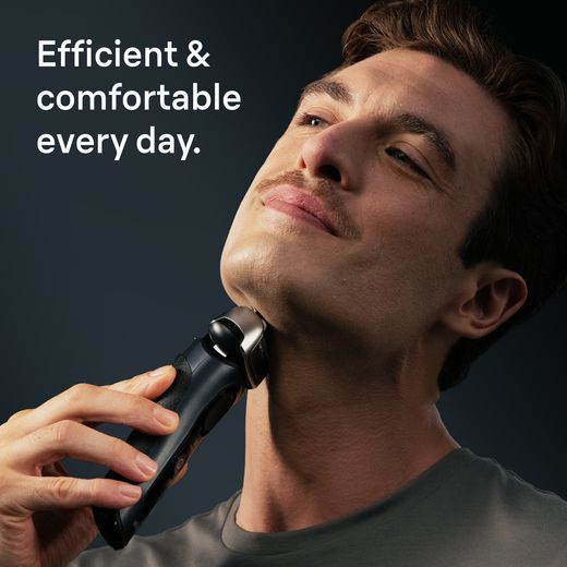 Braun Series 8 Mens Shaver - Grey - Annotation - Efficient and comfortable shot 