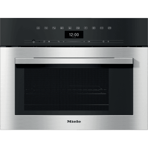 Miele ContourLine DGM7340 Built In Compact Steam Oven - Clean Steel