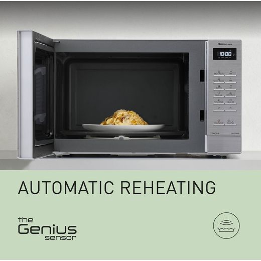 Panasonic NN-ST68QSBPQ 32 Litre 31cm High, Freestanding Small - Stainless Steel - Annotation - auto reheating shot