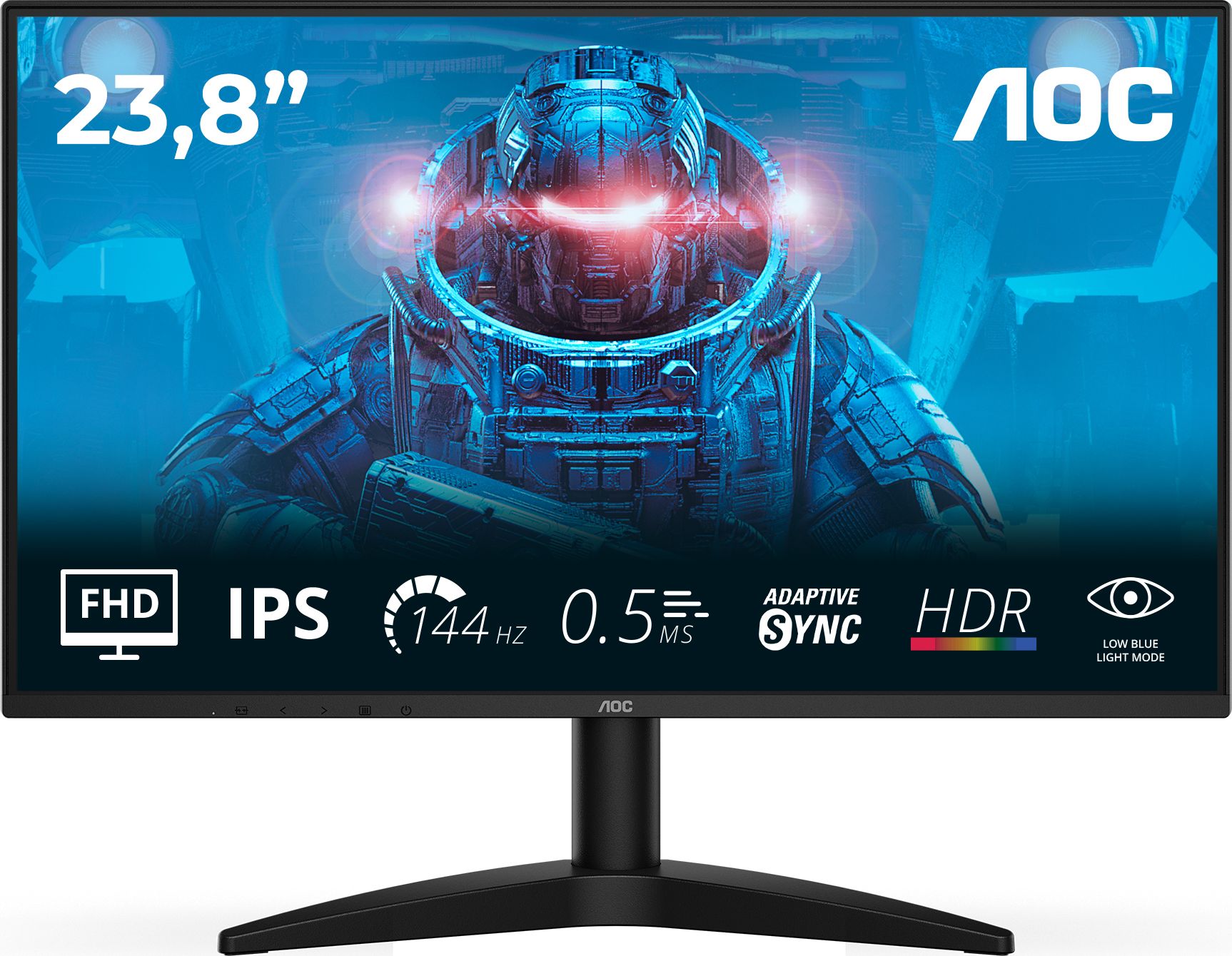 AOC - 24B36X - Monitor - 23.8 inch - Full HD - 144Hz - Black