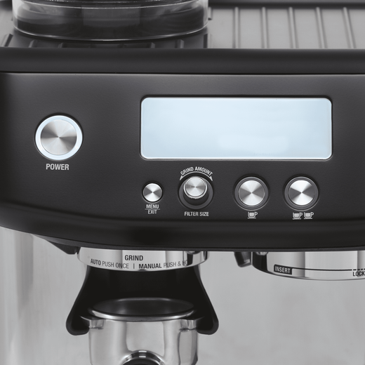 Sage The Barista Pro™ Espresso Coffee Machine with Integrated Burr Grinder - Black Truffle