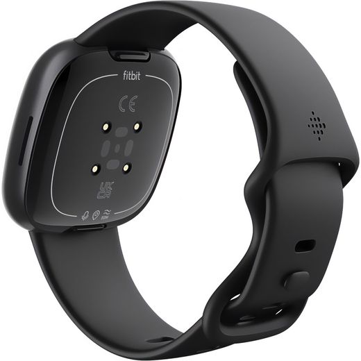 Fitbit Versa 4 Smart Watch - Black/Graphite - Back right perpsective shot