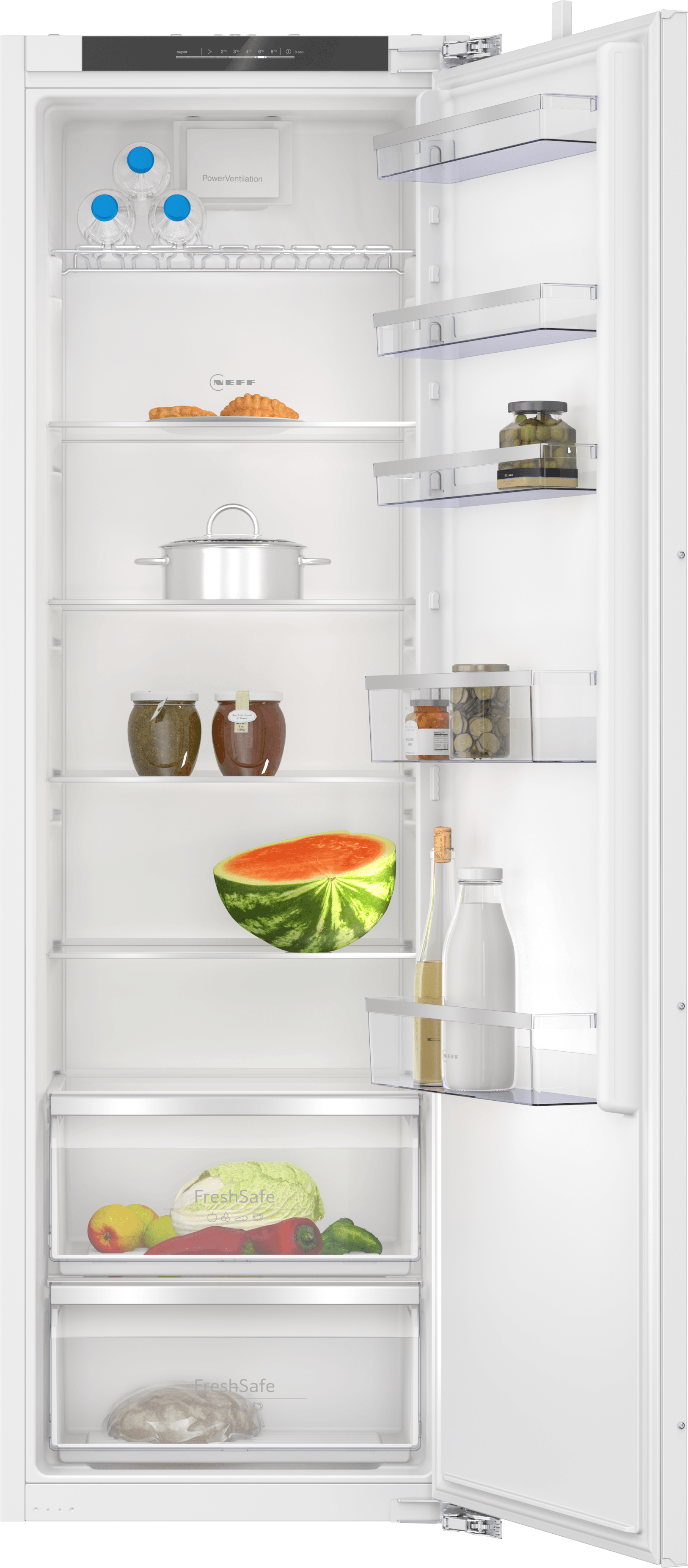 NEFF KI1812FE0G Built-in Larder Fridge - 310L Capacity - White