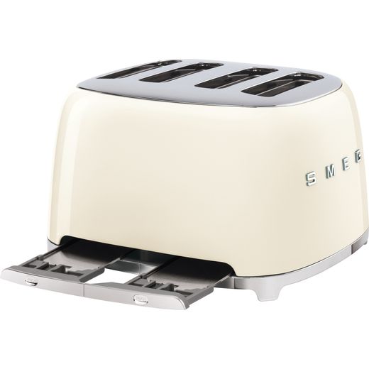 Smeg 50's Retro TSF03CRUK 4 Slice Toaster - Cream