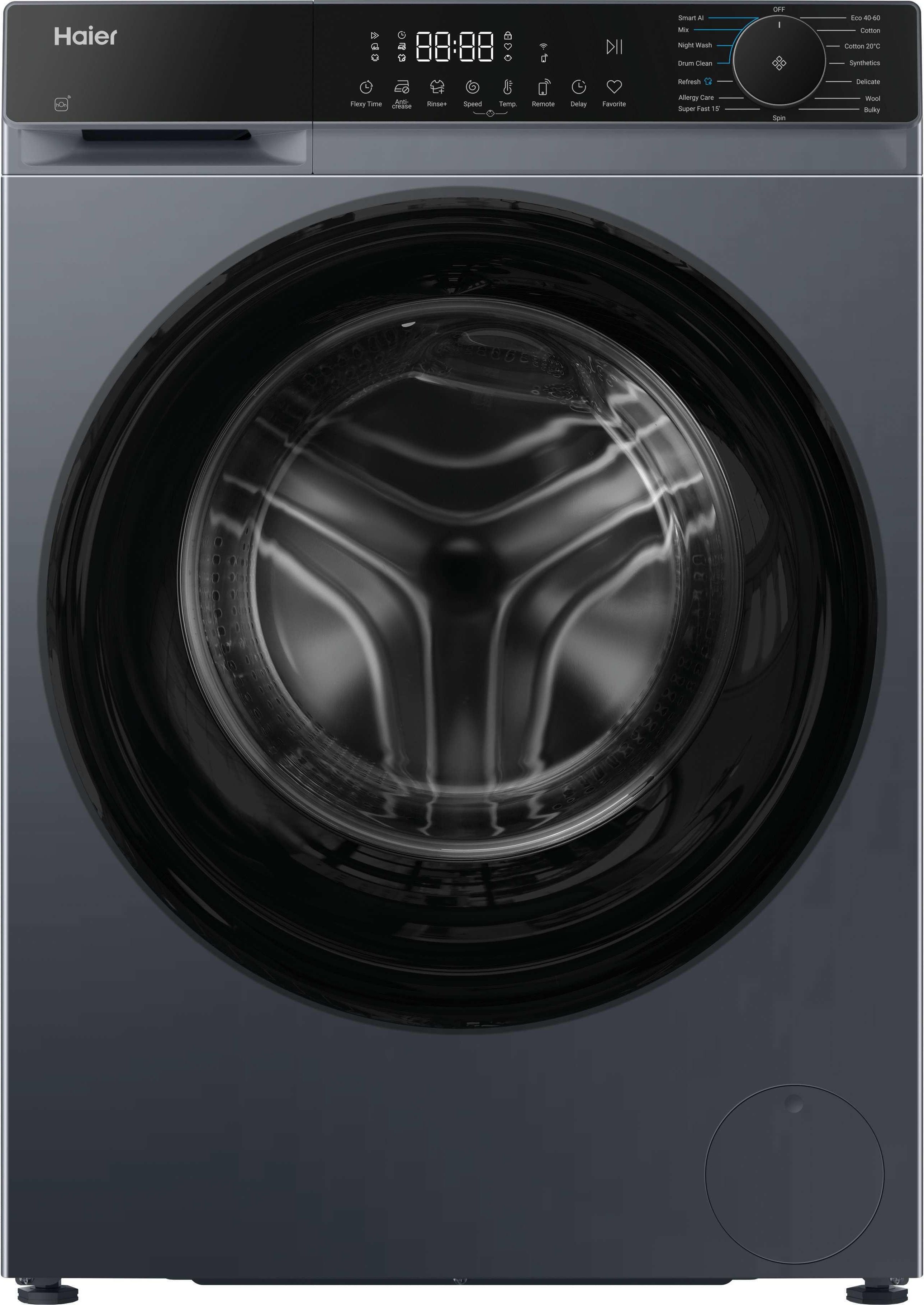 Haier HW100BP14357GUUK Washing Machine - 10kg - 1400rpm - Silver