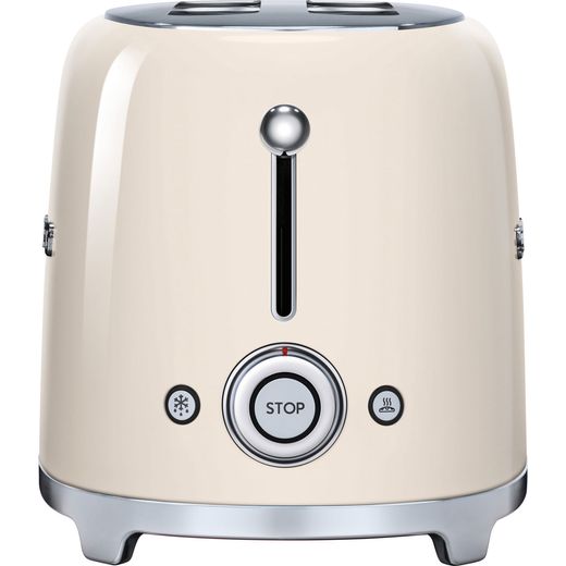Smeg 50's Retro TSF02CRUK 4 Slice Toaster - Cream