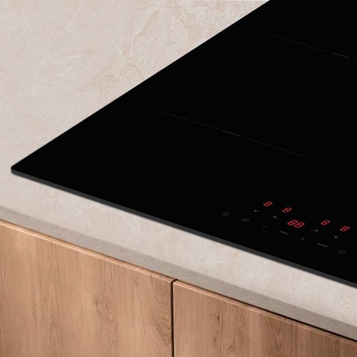 Haier Series 2 HAI643CCARUK 59cm Induction Hob - lifestyle - close up of front left corner
