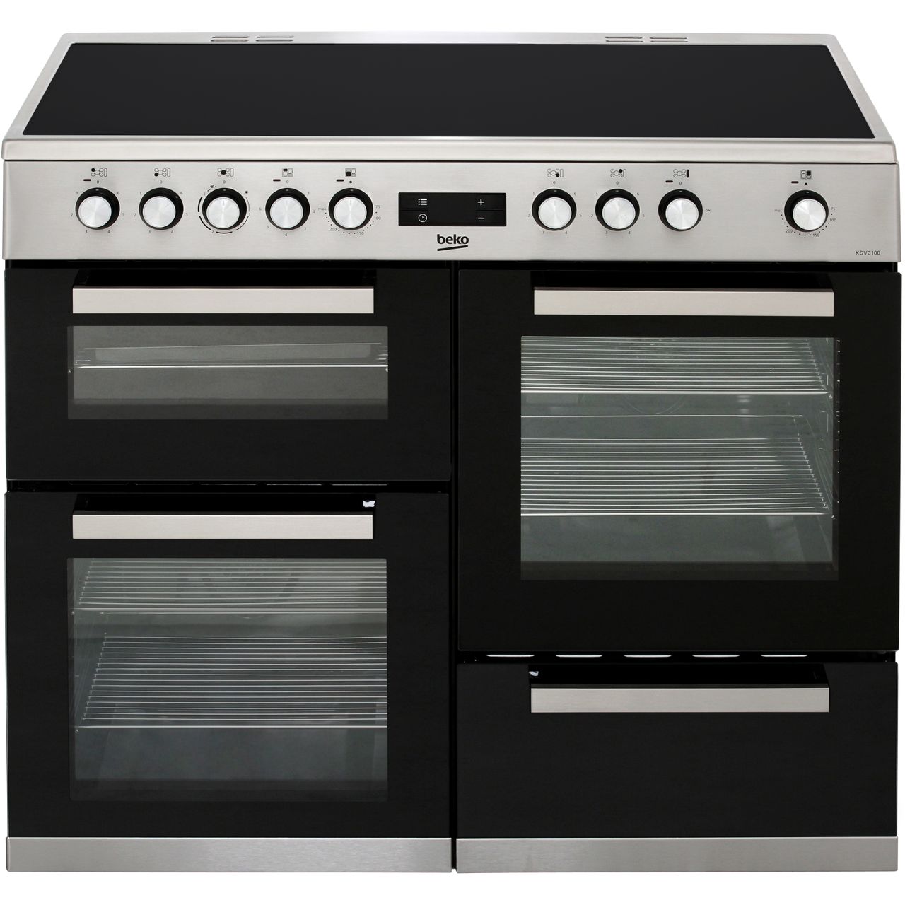 Beko KDVC100X 100cm 5 Burners A/A Electric Range Cooker Stainless Steel