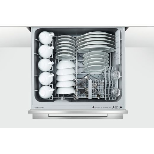 Fisher & Paykel Double DishDrawer™ Fully Integrated Standard Dishwasher - Stainless Steel - Top drawer top view