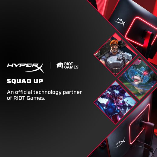 HyperX OMEN 27" Quad HD 500Hz OLED Gaming Monitor with FreeSync™ Premium Pro with NVidia G-Sync - Black - annotation - squad up 