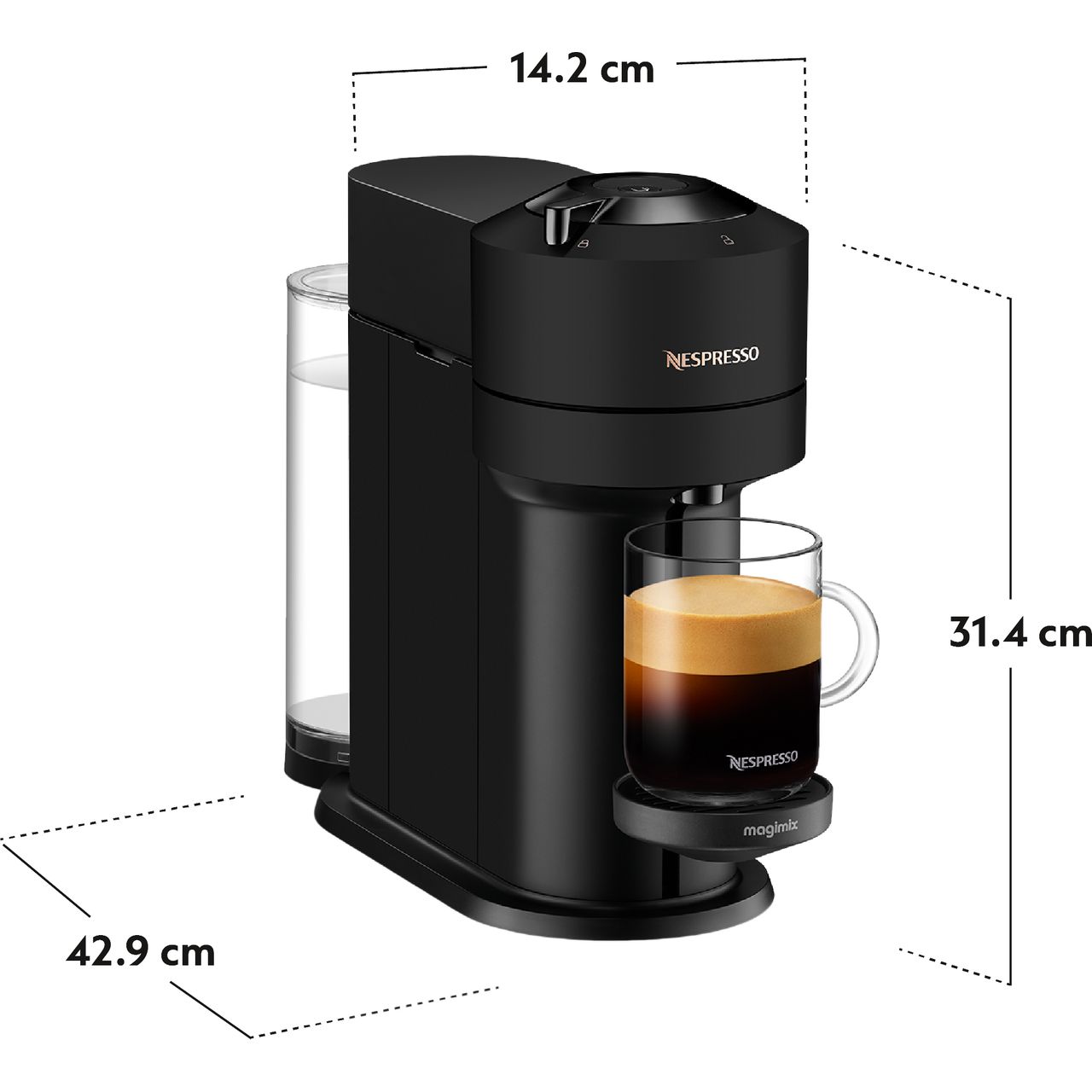 deur tempo Permanent 11720 | Nespresso by MagiMix Pod Coffee Machine | ao.com