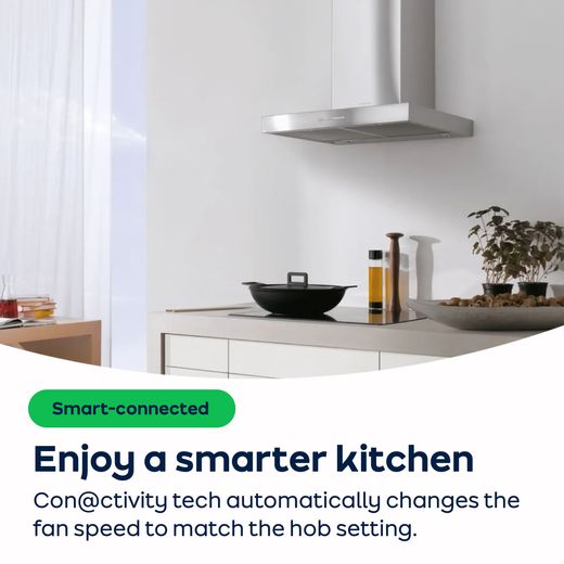Miele 70 cm Canopy Cooker Hood - Stainless Steel - AO Annotation - Con@ctivity-(Chimney)