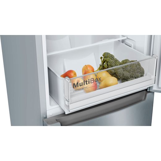 Bosch Series 2 50/50 Fridge Freezer - Stainless Steel look - Close up drawer shot