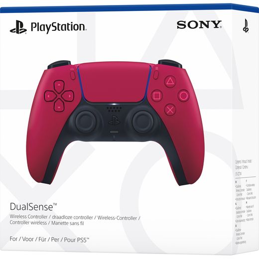 PlayStation PS5 DualSense™ Wireless - Cosmic Red - Left box perspective shot