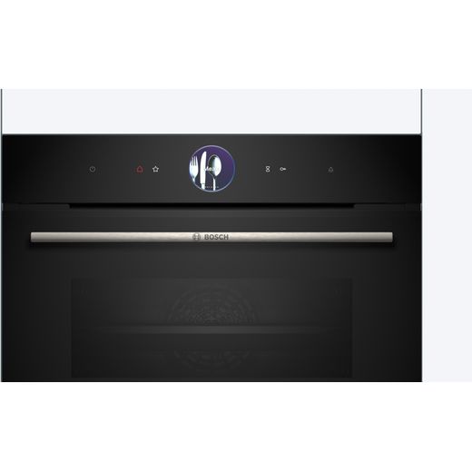 Bosch Series 8 Compact Electric Single Oven - Black - Control panel shot